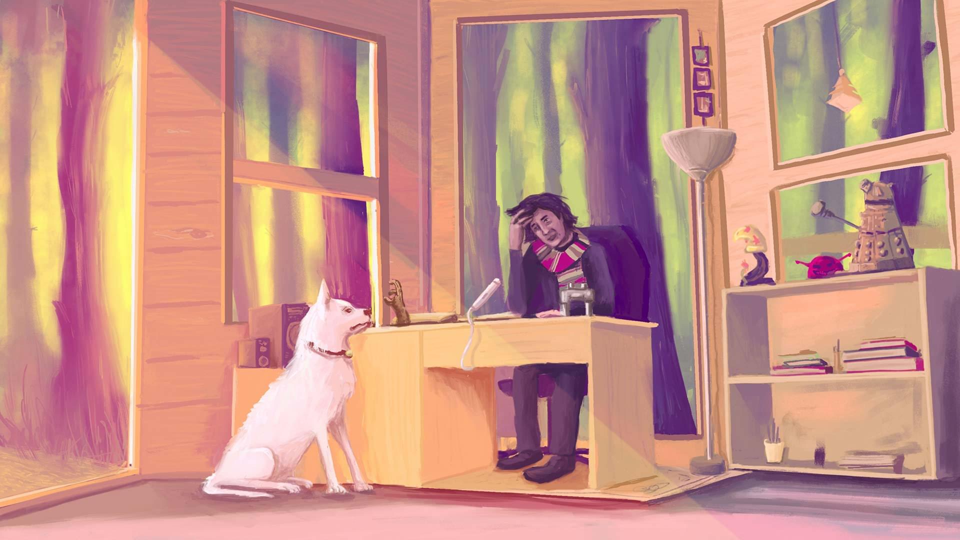 Neil Gaiman would write in his gazebo