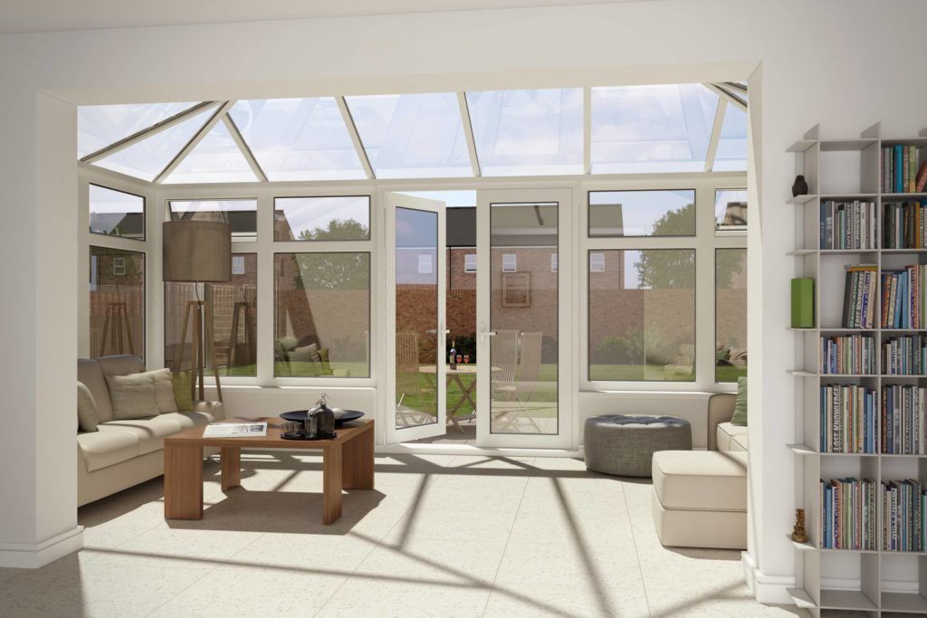 Edwardian Conservatory Internal View 3D Visualisation conservatory roofing