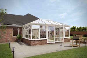 hipped back conservatory