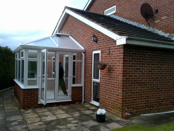 Edwardian Conservatory, White, Dwarf Wall