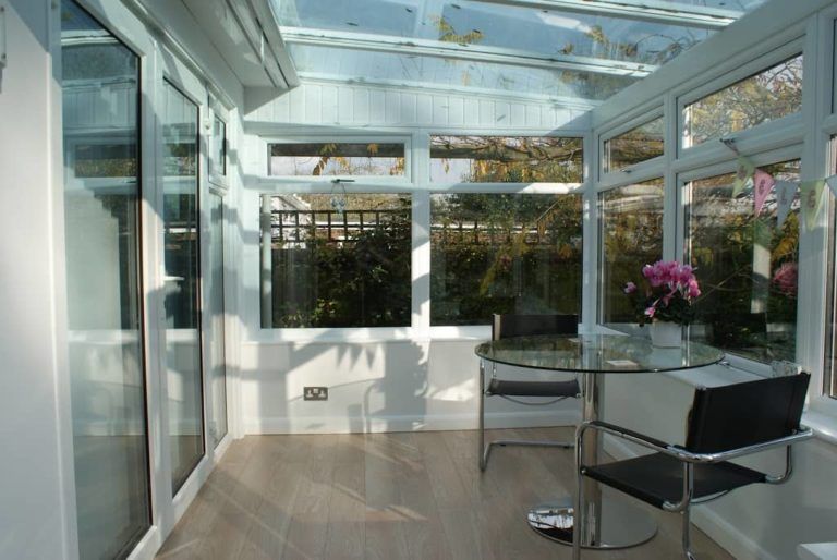 lean to conservatory interior view