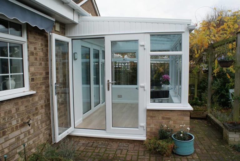 Lean To Conservatory with dwarf wall exterior