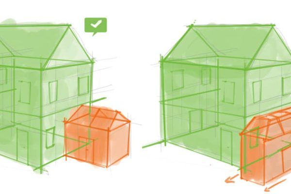 Diagram to show building regulations