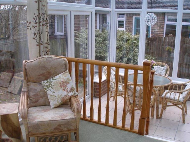 interior view of lean to conservatory