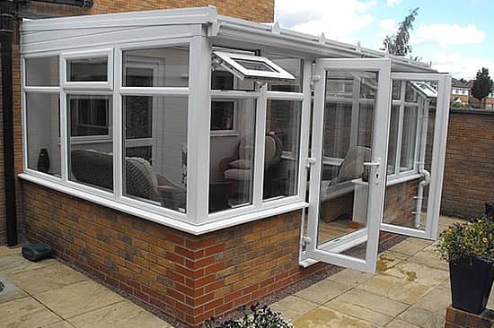 Lean To Conservatory with a dwarf wall