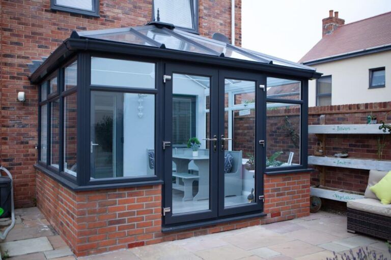 grey edwardian conservatory