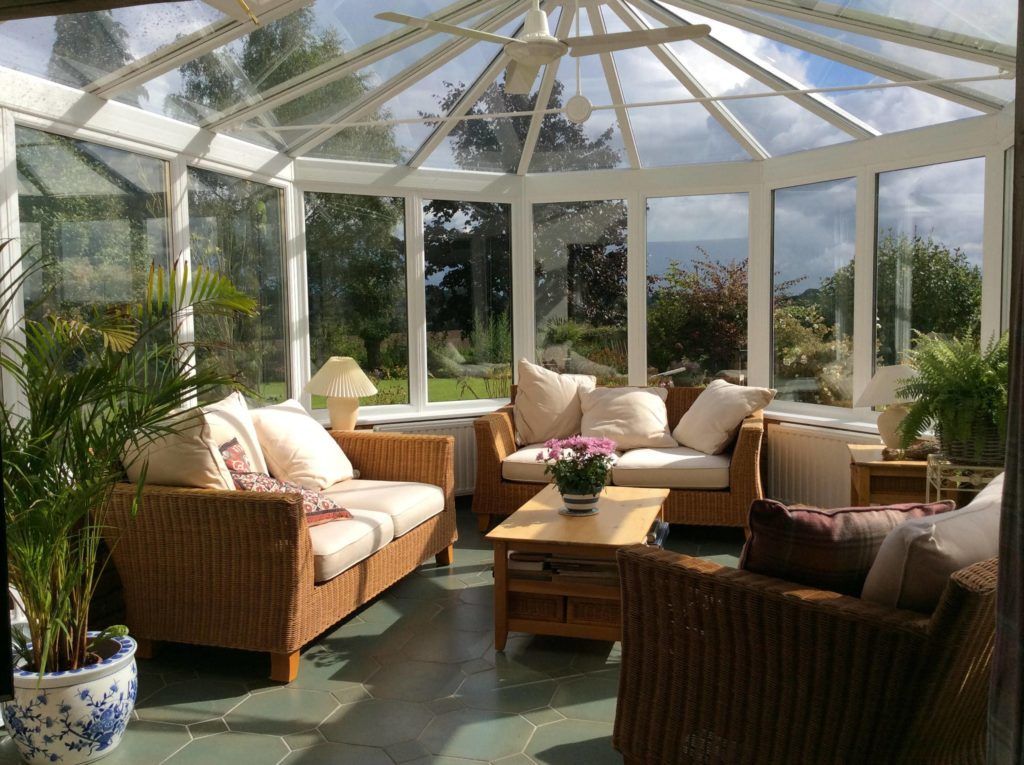 interior of a conservatory