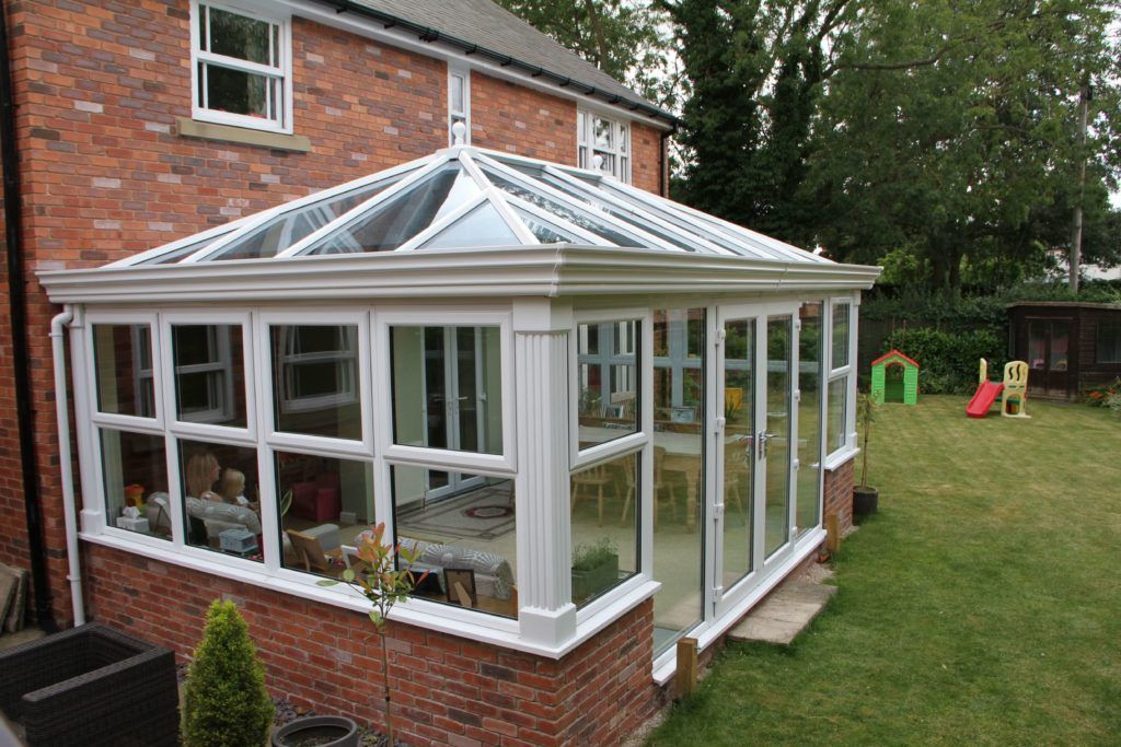 Hipped back Edwardian style orangery from Conservatory Land