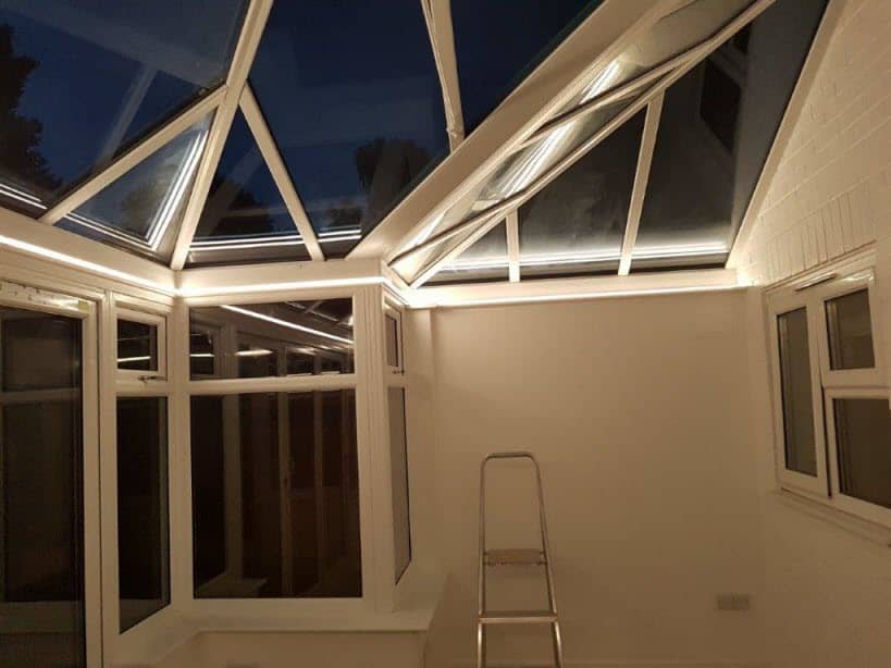 P-Shaped Edwardian Conservatory LED Lighting