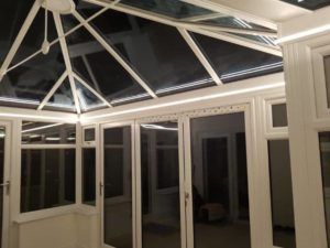 P-Shaped Edwardian Conservatory lighting LED strip - Aug 2017 case study