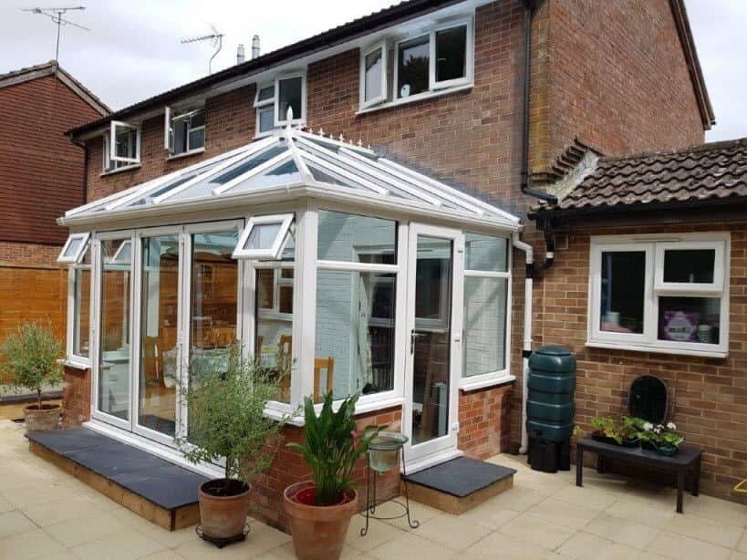 P-Shaped Edwardian Conservatory side view