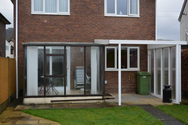 Lean-to porch and old conservatory - Mr Robinson