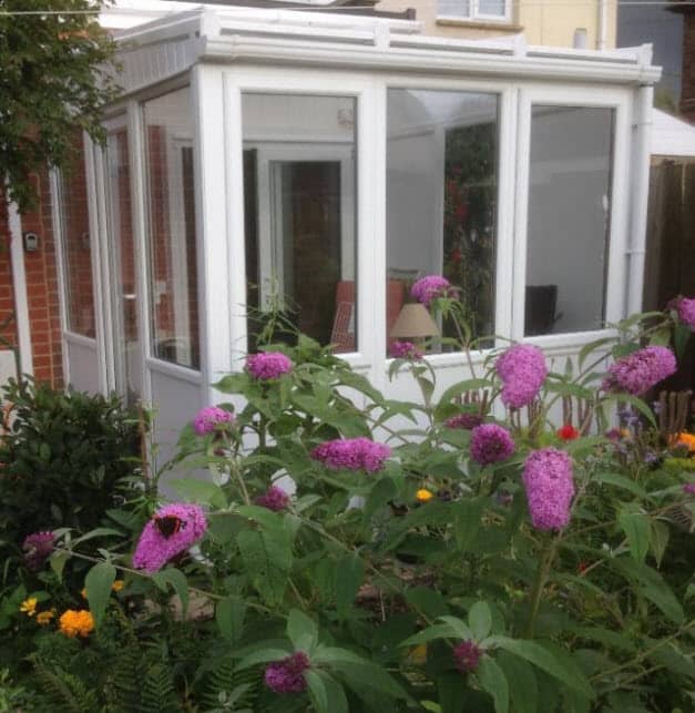 DIY Lean-to Conservatory with Privacy Panels on existing base - MacDonald