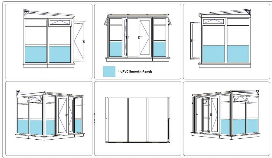 DIY Lean-To conservatory CAD drawing - Mr Brown