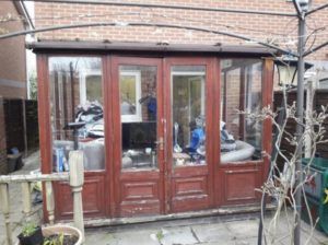 Old wood conservatory - Mr Brown - Before