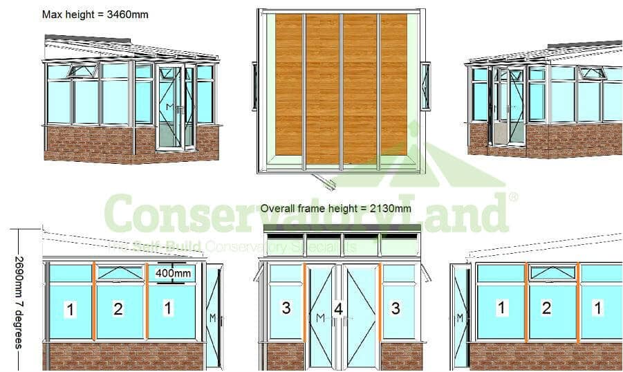 DIY Lean to extension kit Basic CAD