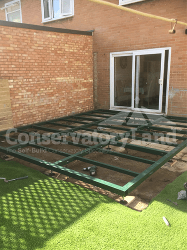 Adding a conservatory base frame