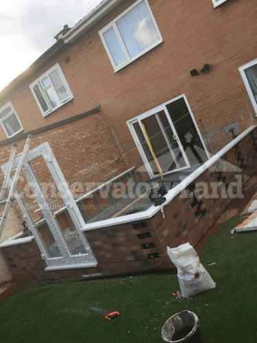Gable Front Conservatory wall preparation