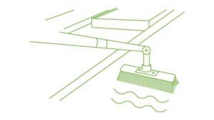 cleaning a conservatory roof illustration