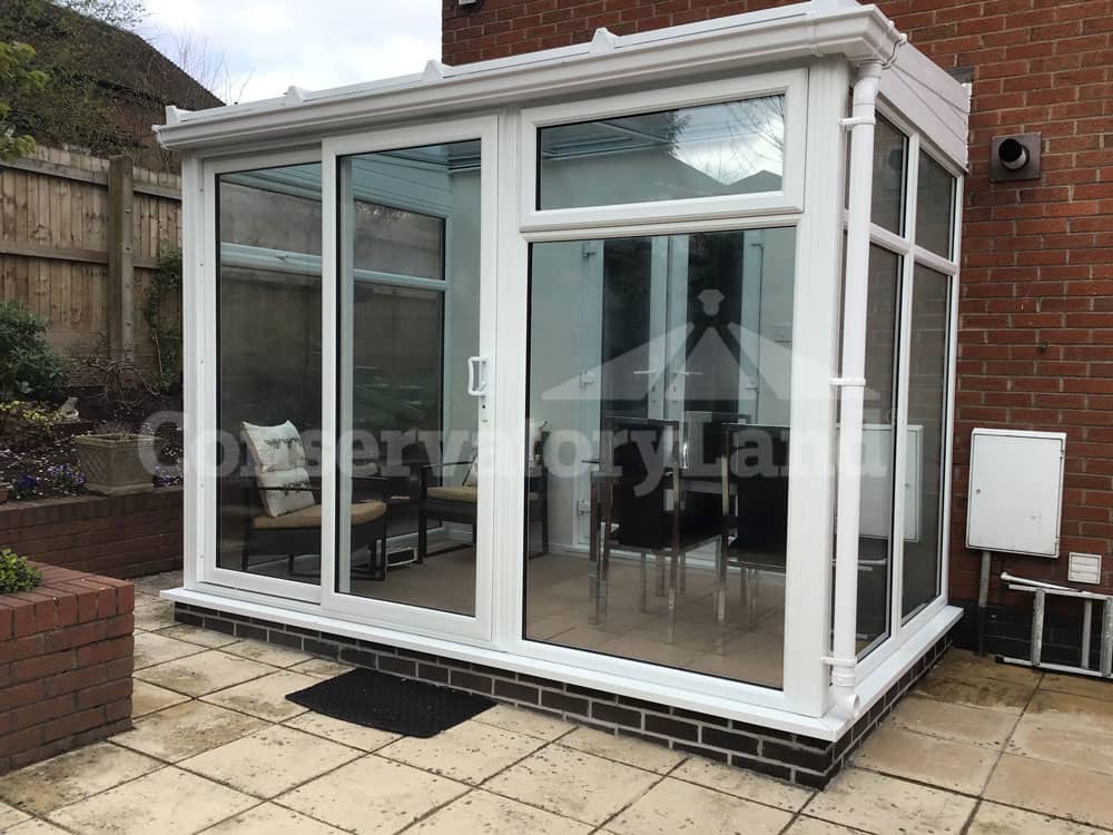 completed lean-to conservatory