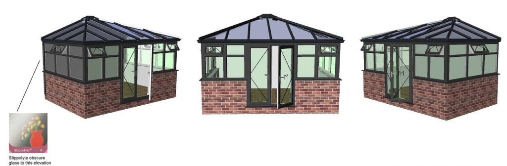 cad conservatory drawing