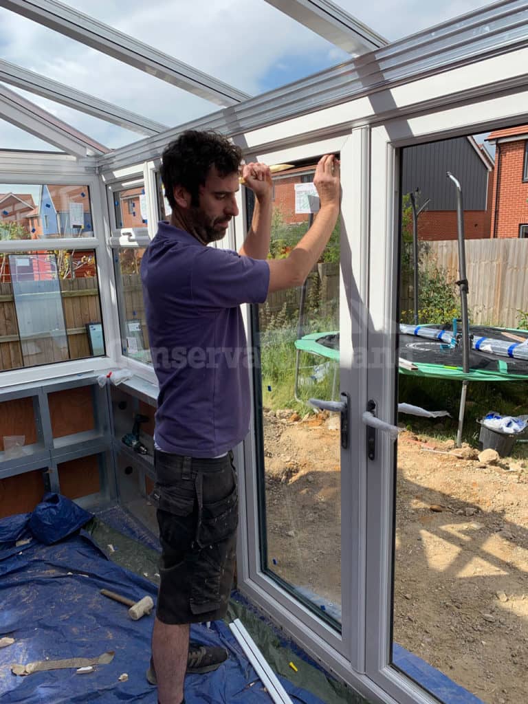installing the conservatory doors
