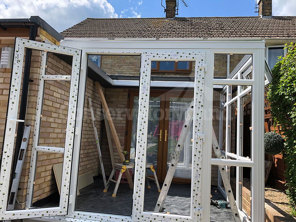 hipped back conservatory