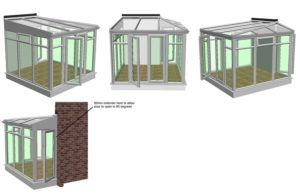 CAD drawing lean to conservatory