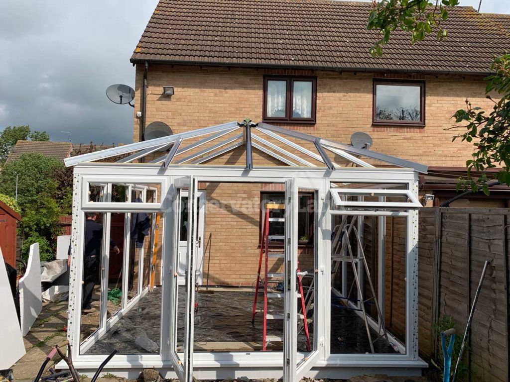 conservatory frame installation