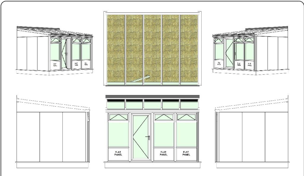 lean to conservatory CAD