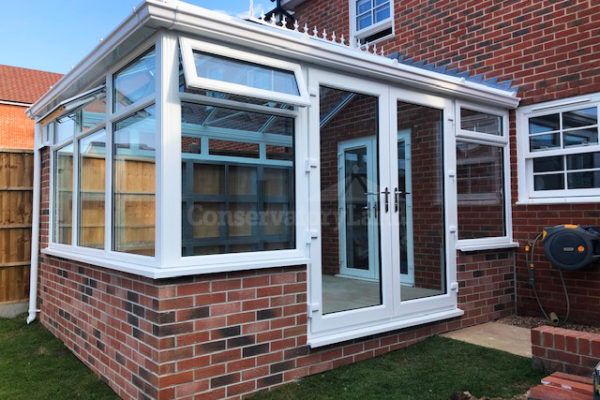 finished modern edwardian style conservatory