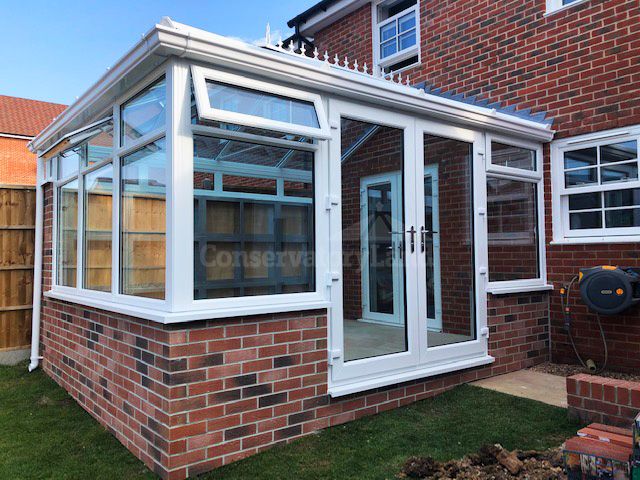 finished modern edwardian style conservatory