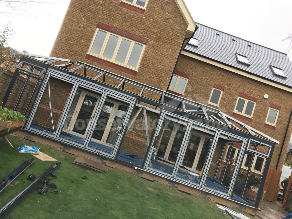 Conservatory frame installation