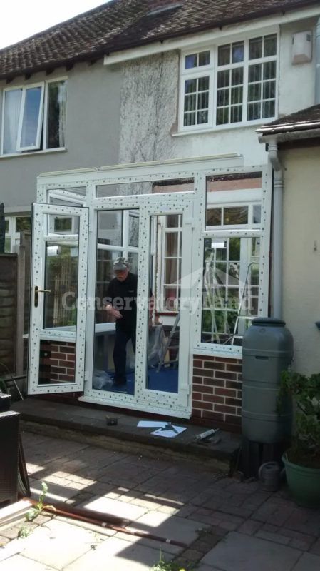 double door PVCu frame