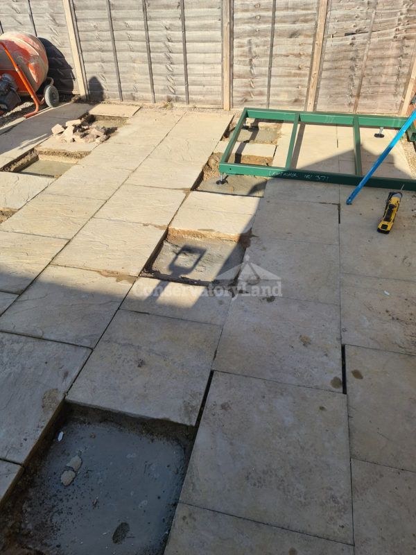 foundations and concrete blocks fitted