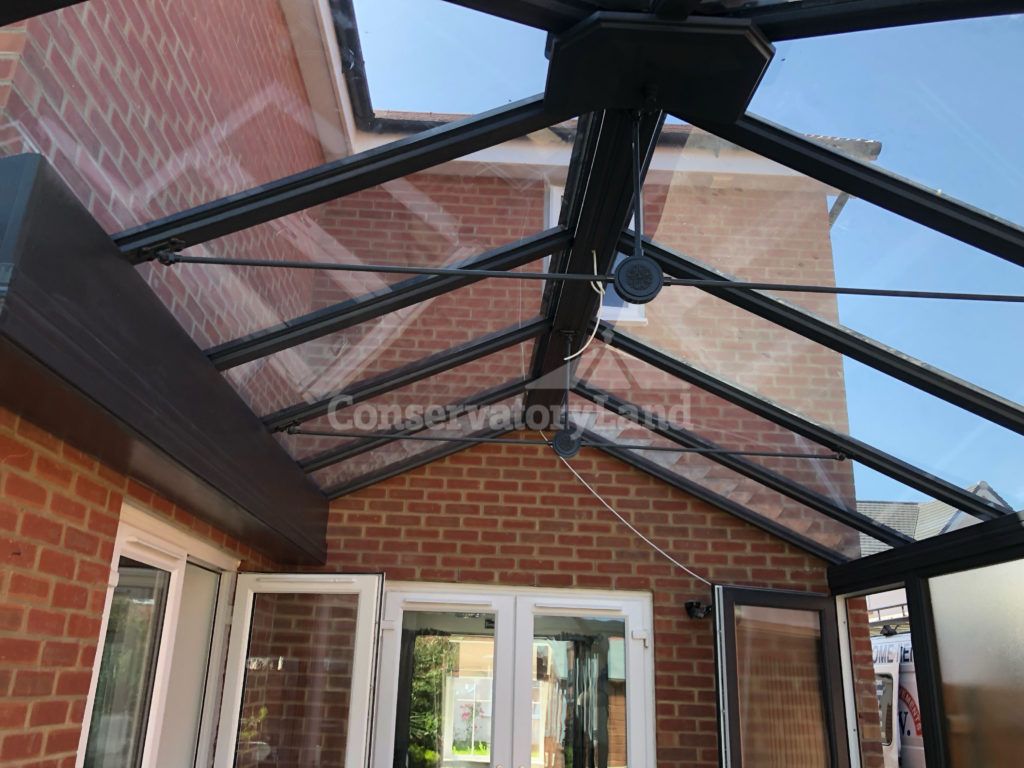 Pitched roof on Edwardian conservatory