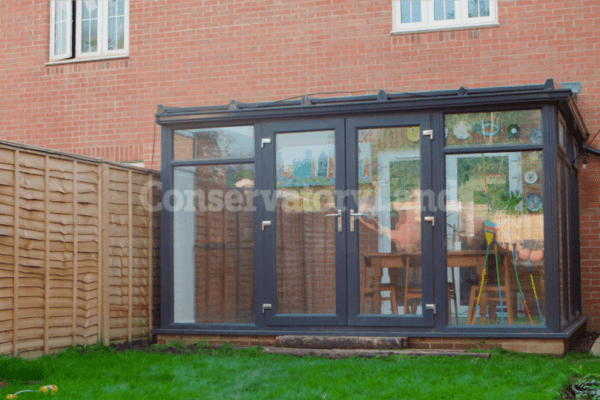 finished lean-to conservatory