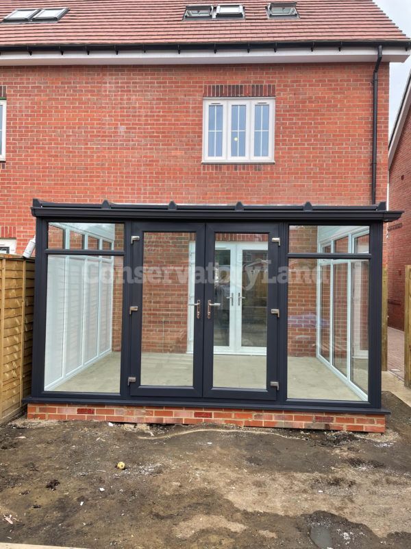 completed lean-to conservatory