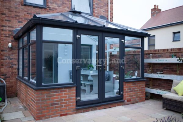external view of a new conservatory