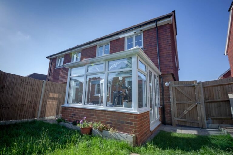 side view of an edwardian conservatory