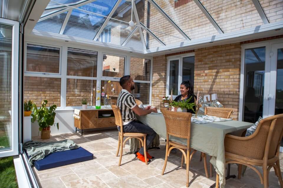 inside of a new orangery