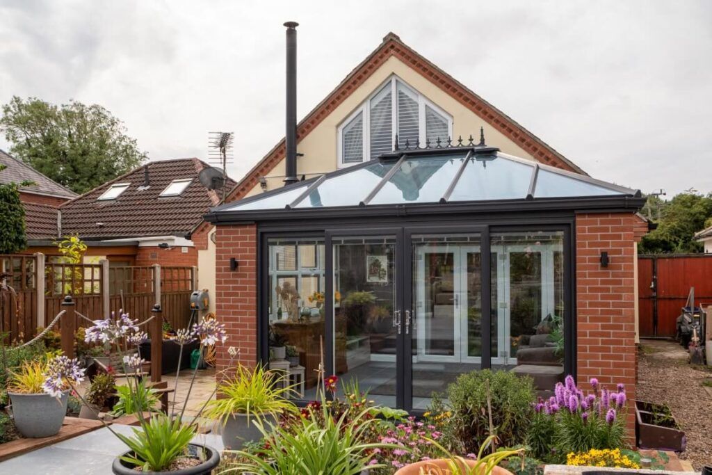 a new hipped-back edwardian conservatory