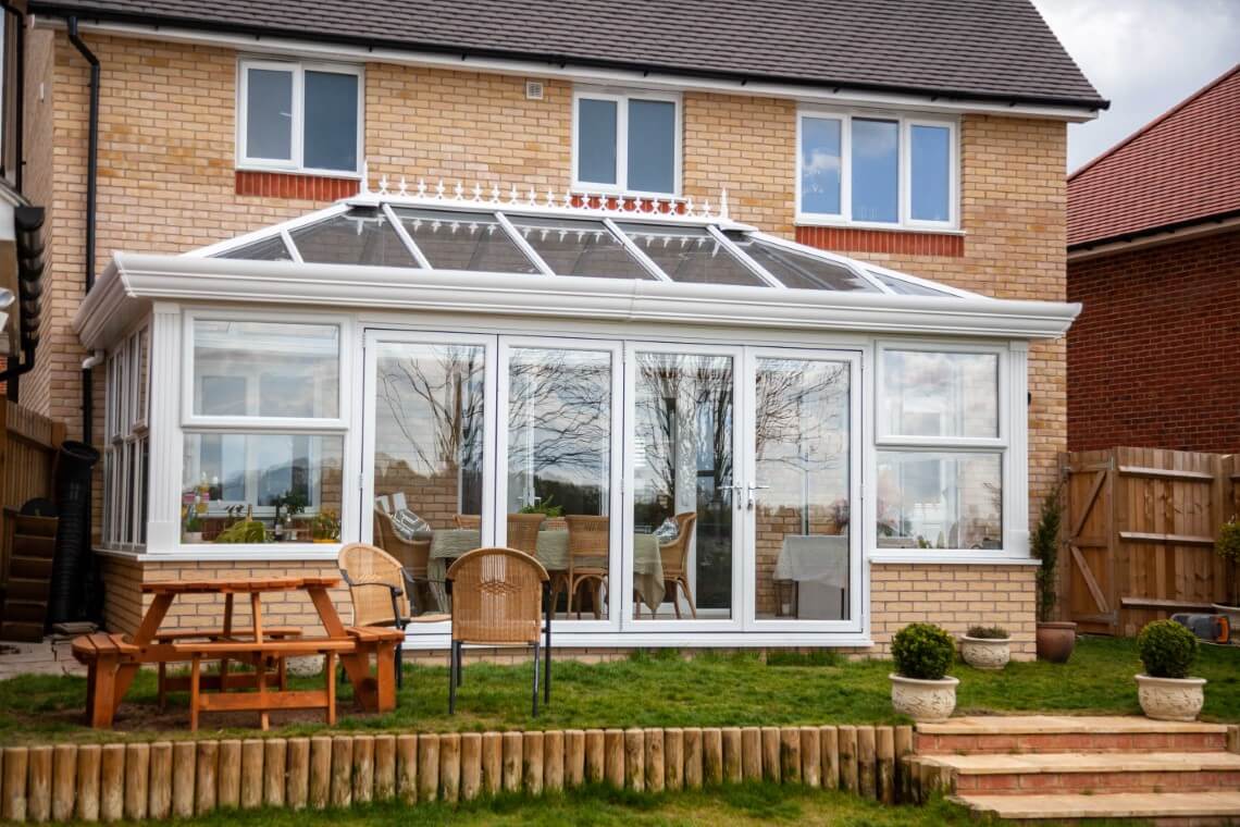 Budget-friendly Orangery addition to a detached house