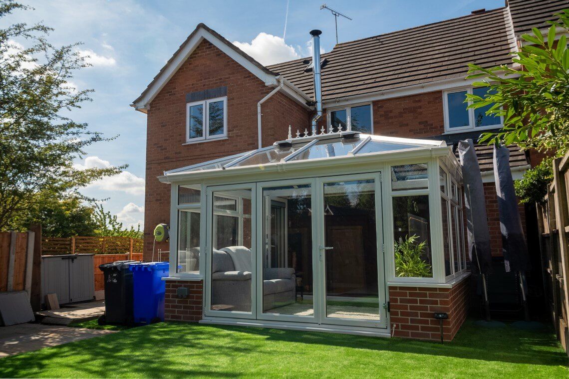 Low-cost Hipped-Back Edwardian conservatory