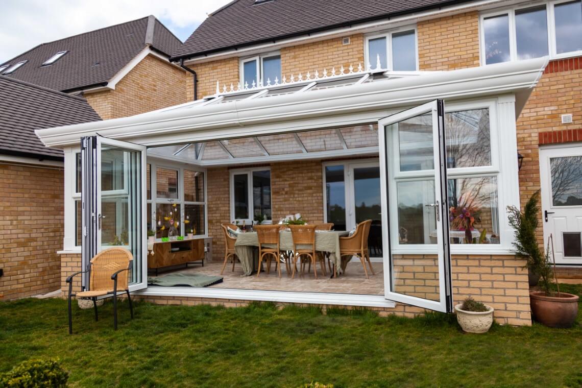 Orangery with bi-fold doors