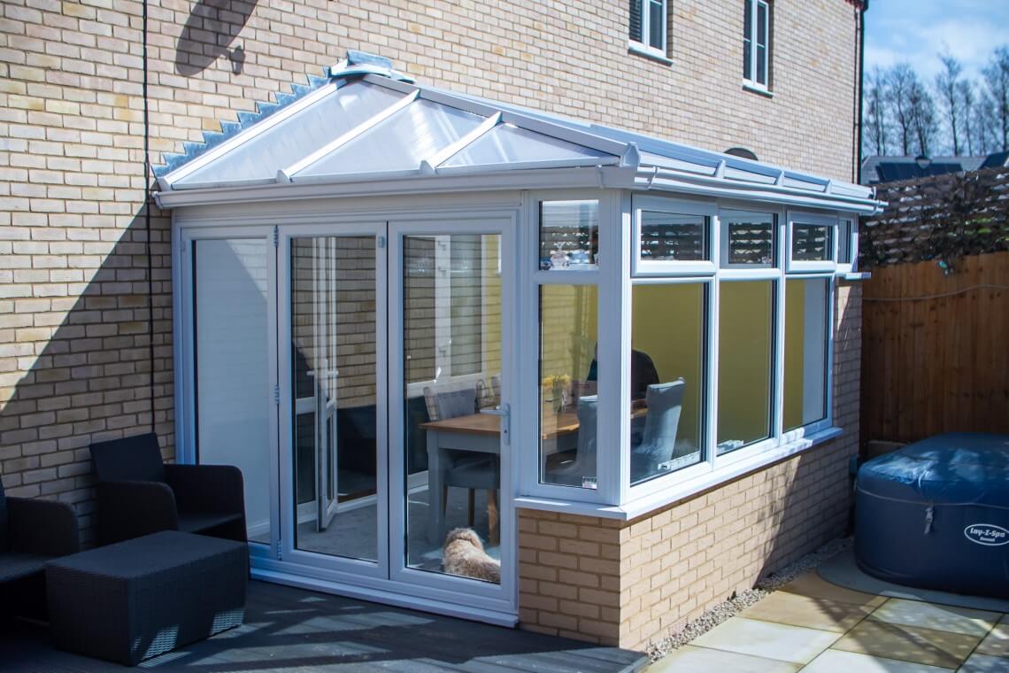 hipped lean-to conservatory Hertfordshire