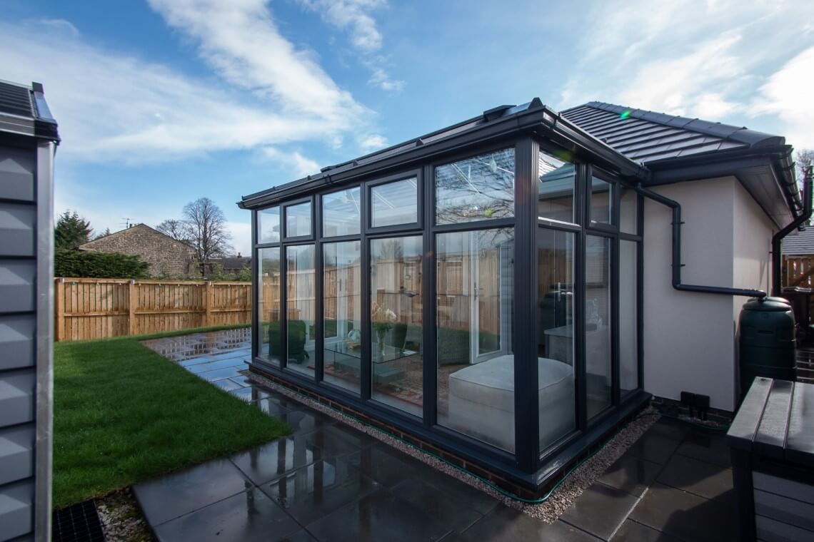 glass hipped-back edwardian conservatory