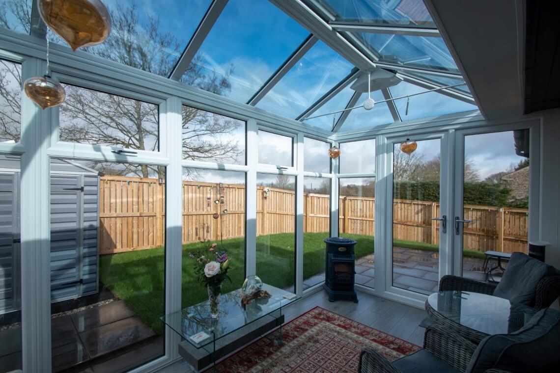 white interior conservatory