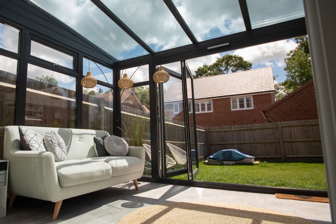 internal grey conservatory