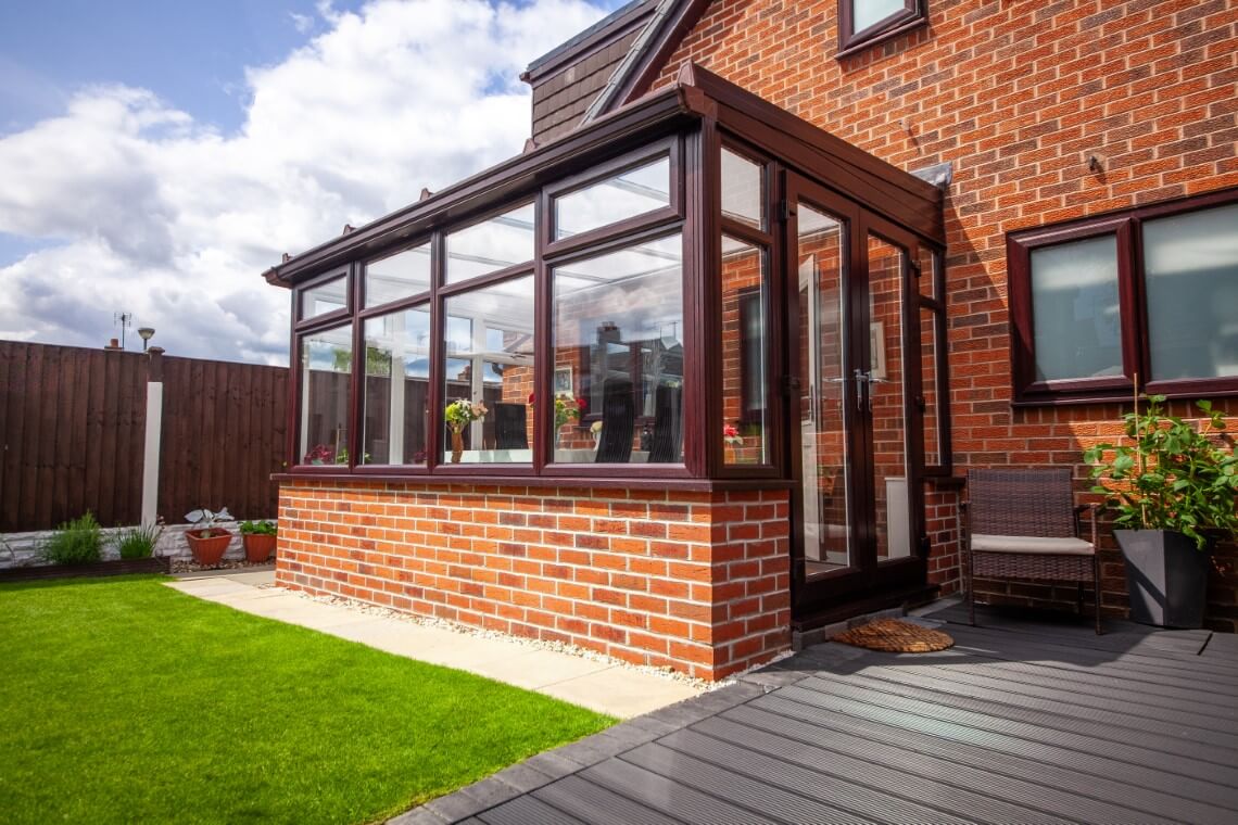 brown conservatory in Wrexham